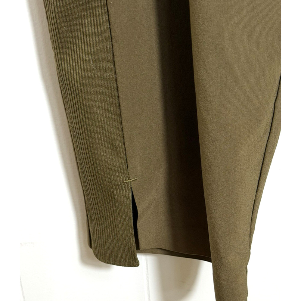 Athleta Brooklyn Ankle Pants Olive Green Lightweight Pockets Stretch Size 8 - Picture 7 of 14